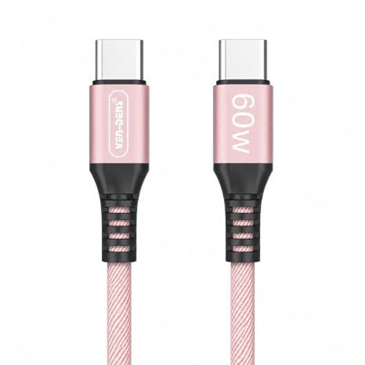 Picture of For Samsung Galaxy S26/S25/S24/S23/S22/S21 Ultra/Plus/Edge/FE Series 2 Pack Fast Charger Cable, USB C to USB C Cable 60W (1.5M) Type C PD Fast Charging Cable (WHITE)