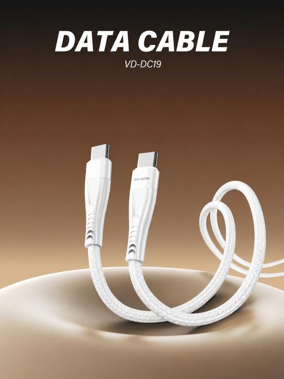 Picture of For Samsung Galaxy S26/S25/S24/S23/S22/S21 Ultra/Plus/Edge/FE Series 2 Pack Fast Charger Cable, USB C to USB C Cable 60W (1.5M) Type C PD Fast Charging Cable (WHITE)