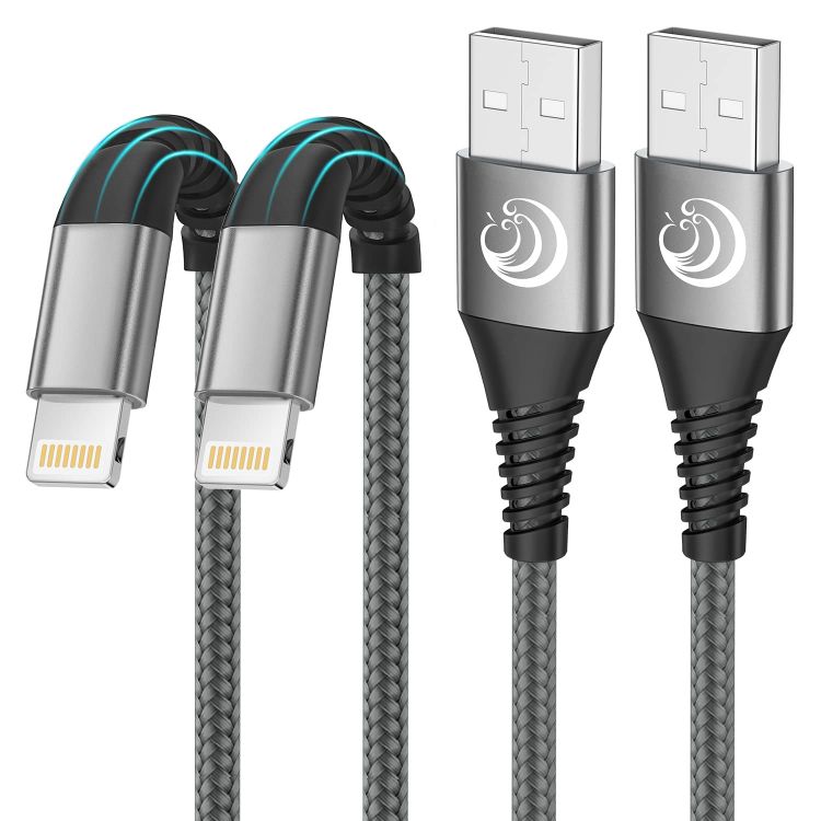 Picture of iPhone Charger Cable [1M+2M 2Pack] MFi Certified Lightning Cable Fast Charging Phone Cable Lead Nylon iPhone Charger Fast Charge USB Cable for iPhone 14 13 12 11 Pro Max XS Pro XR X 8 7 6 Plus SE2020