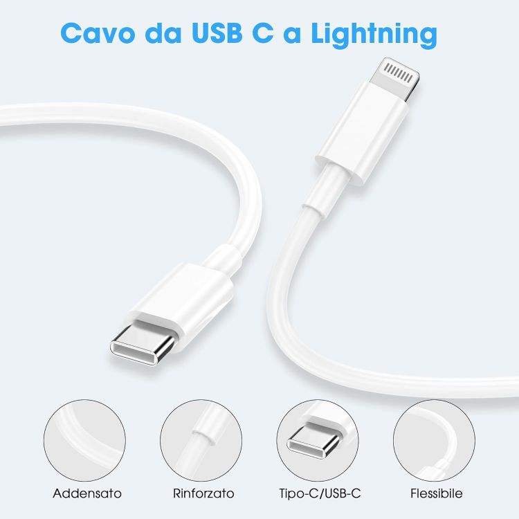 Picture of USB C to Lightning Cable 2Pack 1M MFi Certified, Fast Charging USB C iPhone Charger Cable Lead for Apple iPhone 14 13 12 11 Pro Max X XR XS 8 Plus, for iPad- Type C to Lightning Cable