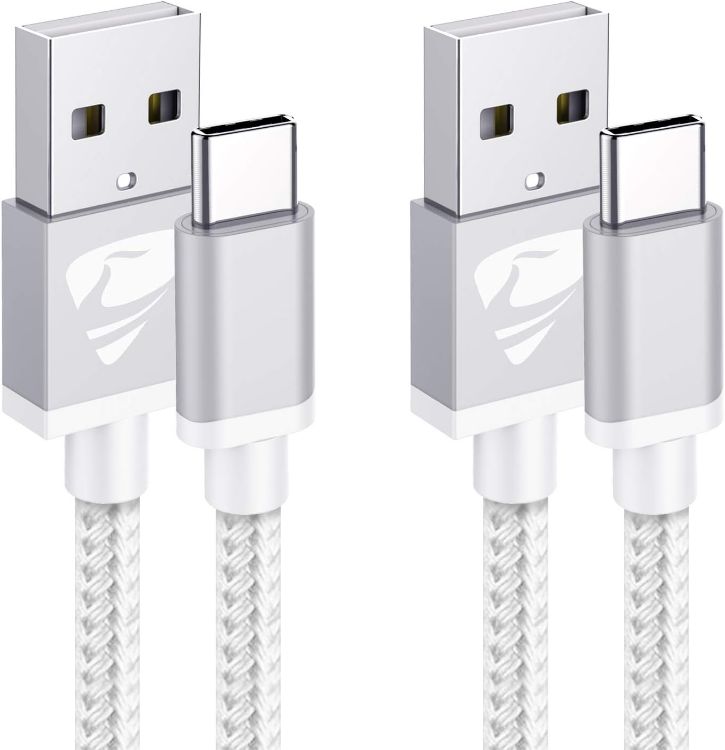 Picture of Aioneus iPhone Charger Cable 2M, iPhone Charging Cable MFi Certified Lightning Cable Fast Charging iphone Cable Lead Nylon Lightning to USB Cable for iPhone 14 13 12 11 Pro Max XS XR X 8 7 6 Plus 5 SE