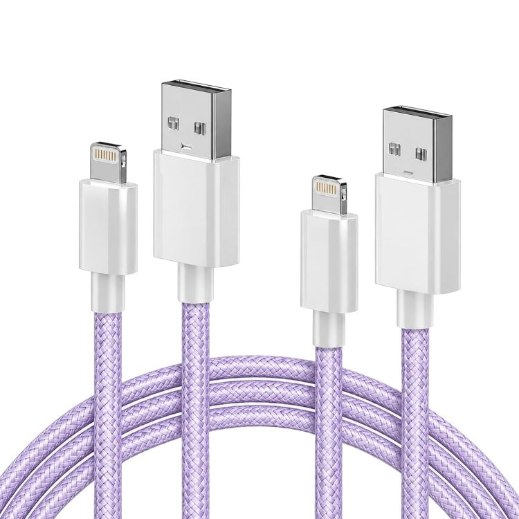 Picture of 2Pack 1.8M iPhone Charger Cable [Apple MFi Certified] Lightning to USB Cable Lead 6 Foot, 2.4A Fast Charging Cable for iPhone 14 13 12 11 Pro Max XS XR X 8 7 6 Plus 5, iPad and iPod