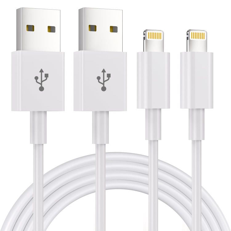 Picture of 2Pack 1.8M iPhone Charger Cable [Apple MFi Certified] Lightning to USB Cable Lead 6 Foot, 2.4A Fast Charging Cable for iPhone 14 13 12 11 Pro Max XS XR X 8 7 6 Plus 5, iPad and iPod