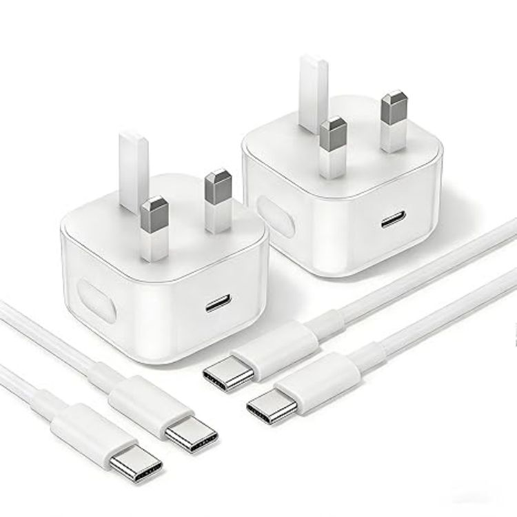 Picture of iPhone 17 16 Fast Charger, 2M Fast Charging Cable,iPad Fast Charger, USB C Charger Plug For iPhone 16/15 Pro/15 Plus/Pro Max (White, 1P-2M)