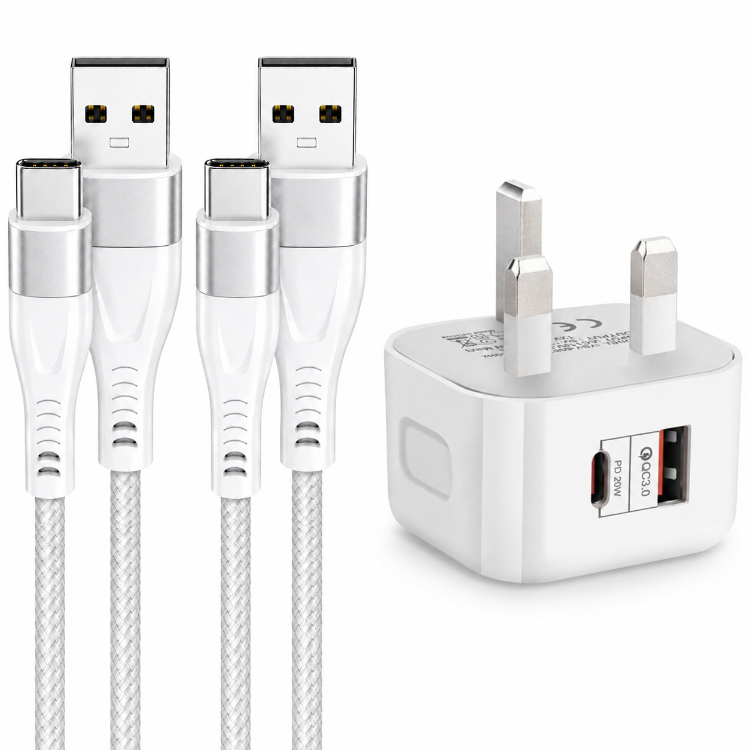 Picture of 3A Charger Cable For Moto G54/G53/G84/G23/G14/G34/G22/G60s/G60/G50/G50 5G/E20/G10/G20/G30/G10 Power Charging Cable [1.5 M] High Speed Charging Charger Cable Fast Charge Nylon Braided Cable (BLACK)