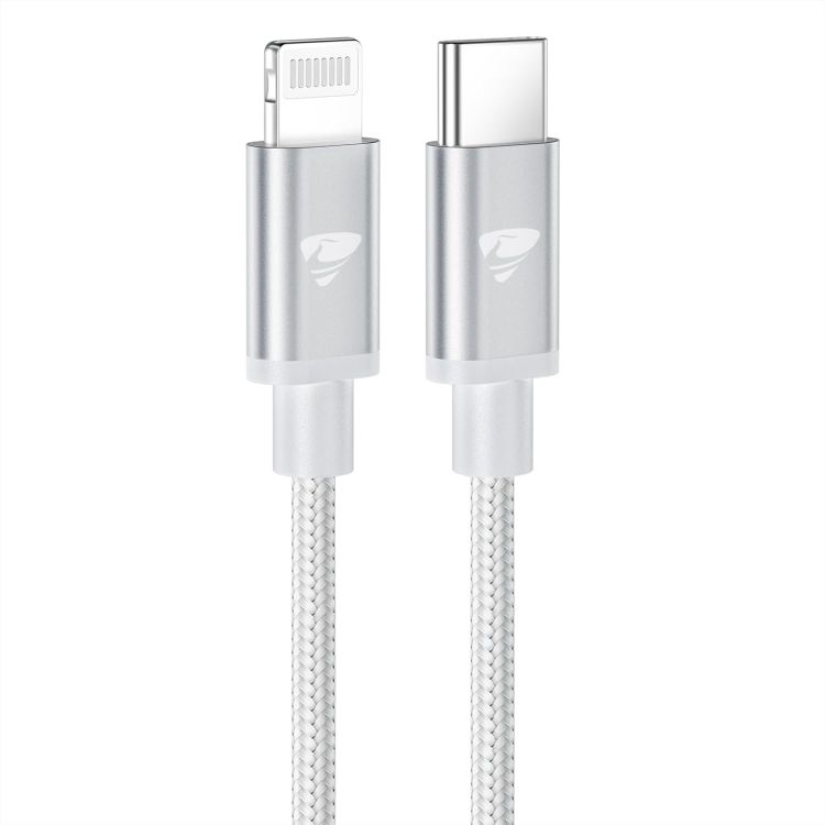 Picture of USB C to Lightning Cable 1M [Apple MFi Certified] iPhone Fast Charger Cable USB-C to Lightning Charging Cord for iPhone 13/11/12 PRO Max/12 Mini/11/11PRO/X/Max/XR/XS/8/8Plus/iPad, Grey