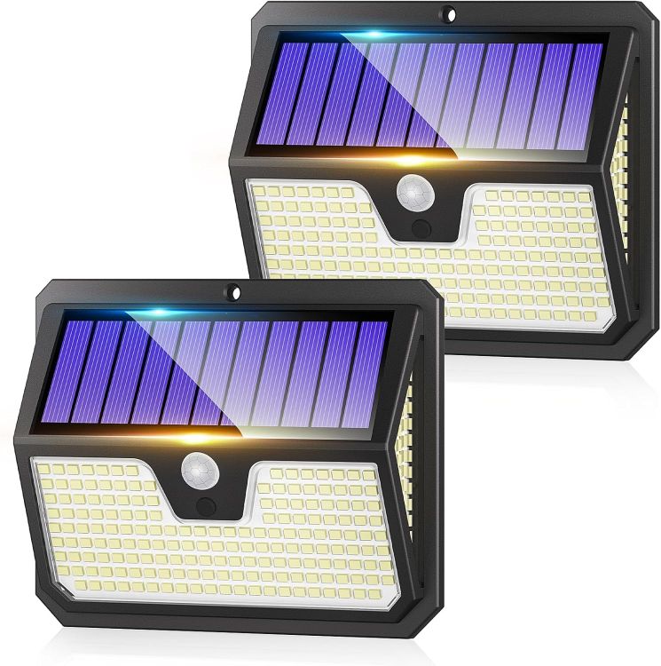 Picture of Seklin Outdoor Solar Lights, 238 LED Solar Security Lights and 3 Modes Motion Sensor 270° Wide Angle Solar Powered Lights IP65 Waterproof Solar Wall Light for Front Door Yard Garage Garden 