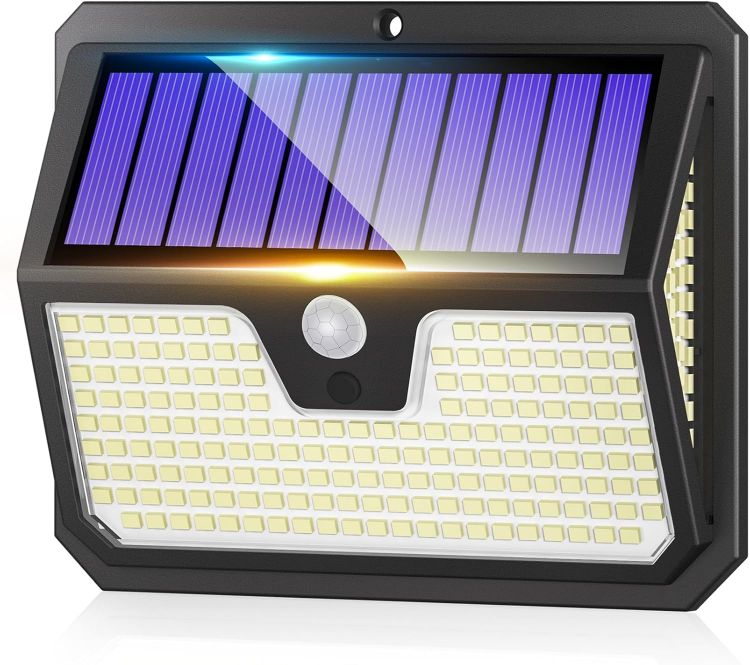 Picture of Seklin Outdoor Solar Lights, 238 LED Solar Security Lights and 3 Modes Motion Sensor 270° Wide Angle Solar Powered Lights IP65 Waterproof Solar Wall Light for Front Door Yard Garage Garden 