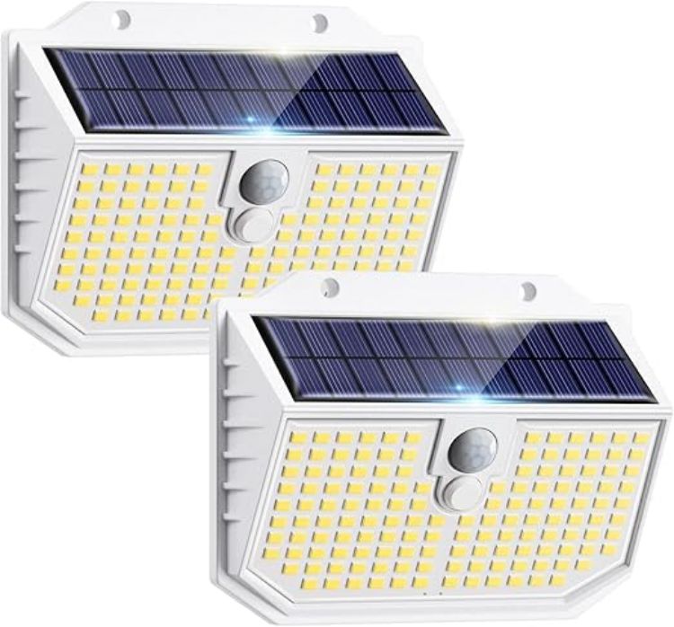 Picture of nipify Solar Security Lights,Upgraded 5000K Neutral Outdoor Solar Light, Solar Lights Outdoor Garden with 3 Modes Motion Sensor,IP65 Waterproof Solar Wall Light for Fence Front Door Yard Garage