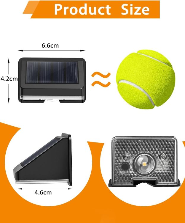 Picture of Solar Wall Lights – IP67 Waterproof Warm White Outdoor Lighting for Gardens, Wall & Patio, Decorative Ambient Lighting