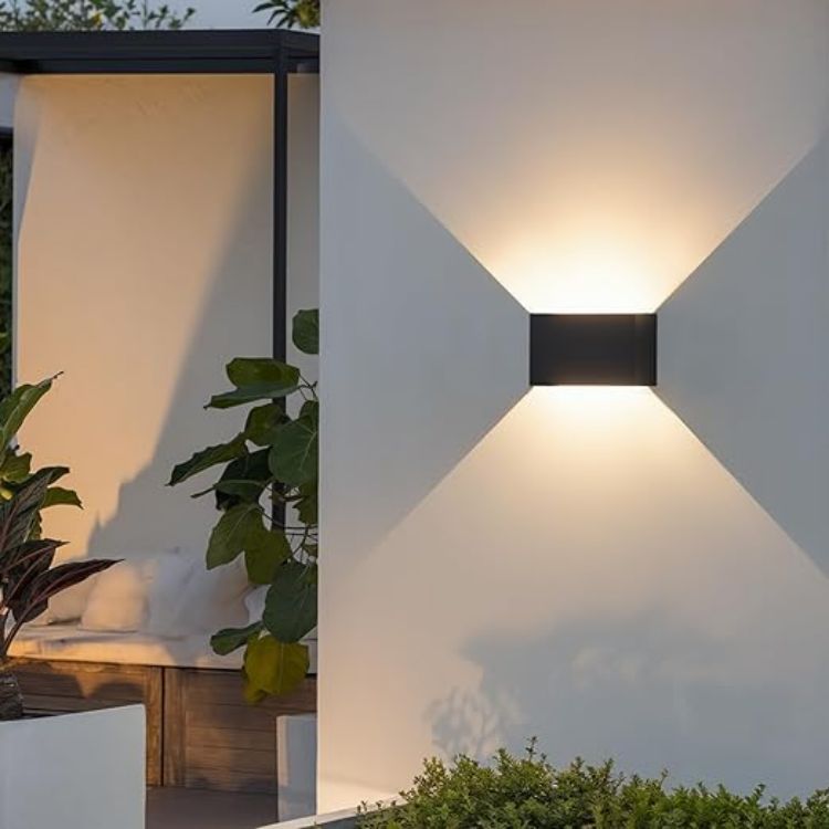 Picture of EBION LED Wall Lights,Up and Down Indoor Outdoor Wall Lights IP54 Waterproof,6W 3000K/4000K/6000K Outside Aluminum Exterior Wall Lamps for Living Room,Bathroom,Porch,Garden,Patio,Anthracite,1 Pack [Energy Class A]