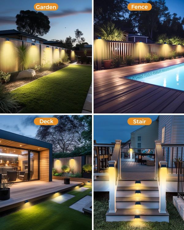 Picture of vighep Solar Lights Outdoor Garden - Led Motion Sensor Security Lights IP65 Waterproof, 3 Lighting Modes, Warm White Super Bright Pir Flood Lights for Wall Yard Fence Garage
