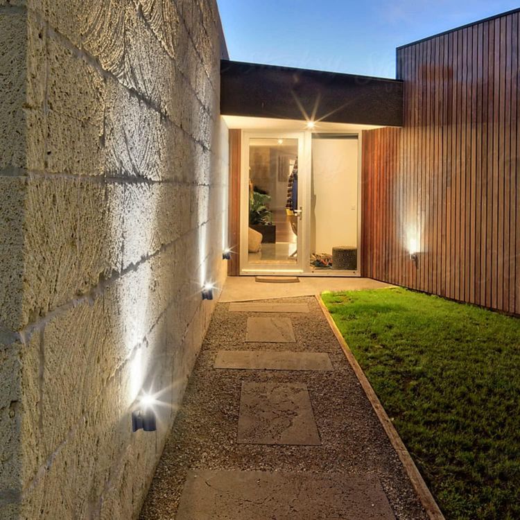 Picture of Aigostar Outdoor Wall Lights Mains Powered, IP65 Outside Lights Exterior Wall Sconce, Aluminum Indoor Wall Lights Max 35W GU10 Wall Light for Front Door, Garage, Porch, Garden, Balcony, Patio
