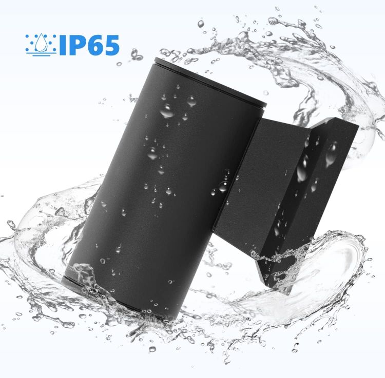 Picture of Aigostar Outdoor Wall Lights Mains Powered, IP65 Outside Lights Exterior Wall Sconce, Aluminum Indoor Wall Lights Max 35W GU10 Wall Light for Front Door, Garage, Porch, Garden, Balcony, Patio