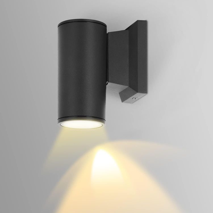 Picture of Aigostar Outdoor Wall Lights Mains Powered, IP65 Outside Lights Exterior Wall Sconce, Aluminum Indoor Wall Lights Max 35W GU10 Wall Light for Front Door, Garage, Porch, Garden, Balcony, Patio