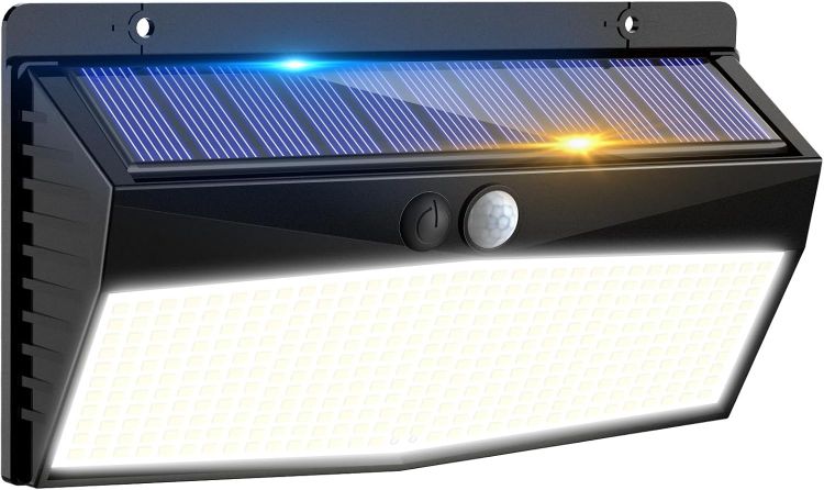 Picture of Peasur Solar Lights Outdoor Garden, 368LED Super Bright Solar Security Lights Outdoor Motion Sensor with 3 Modes, Outdoor Lights Waterproof IP65 for Front Door, Yard, Garage