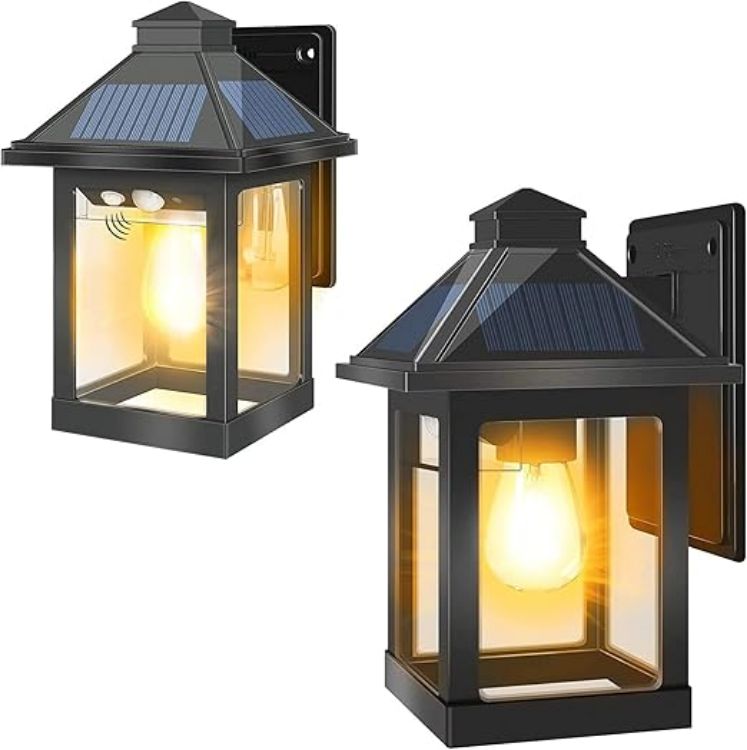 Picture of COLBOR Solar Wall Lantern Outdoor (1 Pack), Vintage Motion Sensor Light with 3 Smart Lighting Modes, IP65 Waterproof LED Solar Powered Outside Light for Garden Garage Patio Yard 