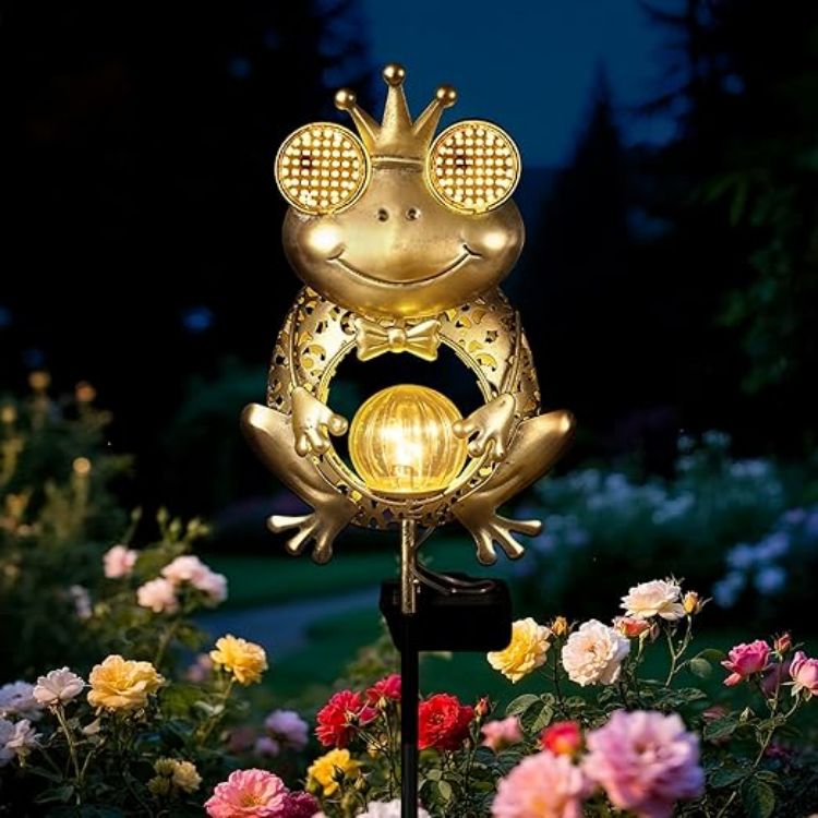 Picture of Solar Lights Outdoor Garden-Weatherproof Owl Solar Garden Lights with Auto On/Off, 2 Mode LED Lights, Dynamic Eye Lighting for Patio, Yard, Pathway, Birthday Gifts for Women, Mum [Energy Class A]