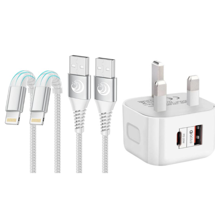 Picture of 2Pack 2M iPhone Charger Cable, MFi Certified Lightning Cable Fast Charging Braided iPhone Charger Fast Charge USB Charging Lead for Phone 14 13 12 11 Pro Max XS XR X 8 7 6 Plus 5 SE, iPad and iPod