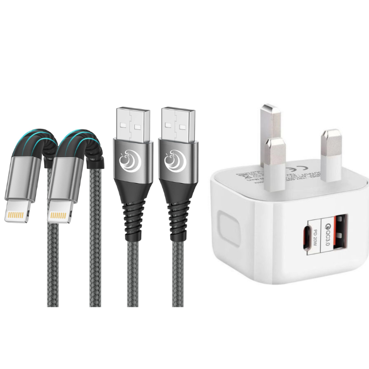 Picture of 2Pack 2M iPhone Charger Cable, MFi Certified Lightning Cable Fast Charging Braided iPhone Charger Fast Charge USB Charging Lead for Phone 14 13 12 11 Pro Max XS XR X 8 7 6 Plus 5 SE, iPad and iPod