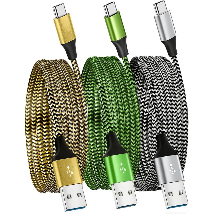 Picture of USB C Charger Cable,3Pack 1.8M/6FT USB to USB C Cable,Long Type C Fast Charging Cable Compatible with iPhone 17 16 15,Samsung Galaxy S24/S23/S22/S21/S20,Note 10/9/8,Huawei,HTC,LG,Moto,Google Pixel