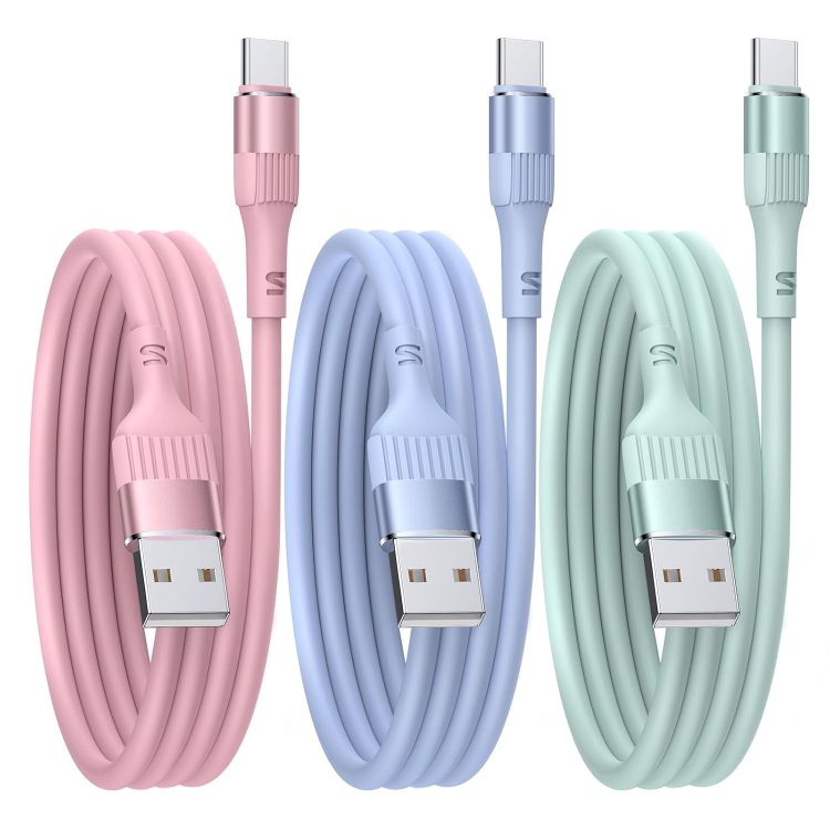Picture of USB to USB C Cable【3PACK 3FT】 Type C Charger Cable Fast Charging, iPhone Charger USB C for iPhone 17/16/15 Pro Samsung Galaxy S24/S23/S22/S21Huawei P9 Pixel 7/6 iPad Switch PS5 etc.