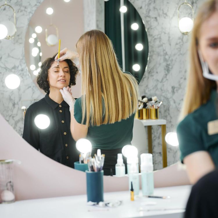 Picture of Vanity Mirror Lights Kits, 10 Bulbs Hollywood Style LED Makeup Lights with USB Cable, 3 Colour Changing & 9-Level Brightness, Make up Light for Dressing Table Room, Bathroom, Bedroom