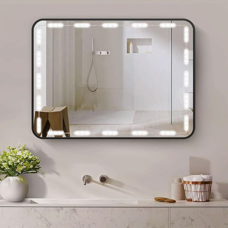 Picture of 5M LED Vanity Mirror Light Kit, 60 Dimmable LEDs, 3 Colors Hollywood Style Dressing Table Strip, for Bathroom Makeup Vanity