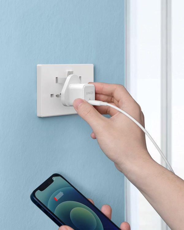 Picture of USB C Plug, Anker 20W USB C Charger, Fast Charging PowerPort III Cube Charger, Compatible with iPhone 17/16/16 Plus/16 Pro/16 Pro Max, 15/14/13/12 Series, Galaxy, iPad (Cable Not Included)