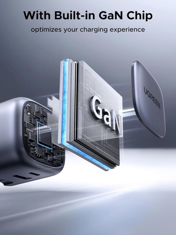 Picture of UGREEN USB C Charger PD 35W USB C Plug Nexode 2-Port Compact Fast Charger Plug Foldable GaN Charger Compatible with iPhone 17/16/15/14/13/12, Galaxy S10-S25 Series, Pixel 9/8/7/6