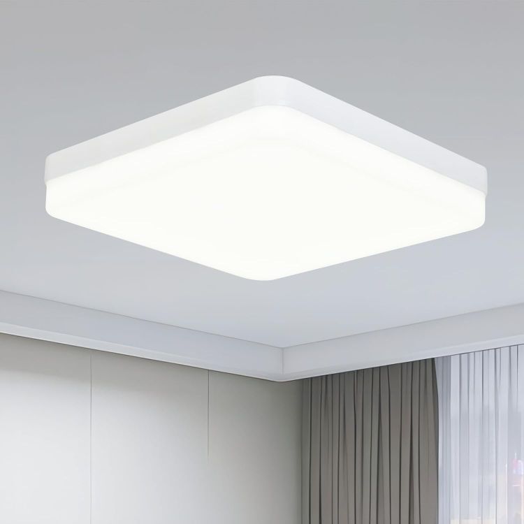 Picture of LED Ceiling Light, 36W 4000K Neutral White Kitchen Lights Ceiling, 4500LM Square Ceiling Lights for Bedroom, Hallway, Office, Utility Room, Toilet, Porch, Corridor, Balcony [Energy Class F]