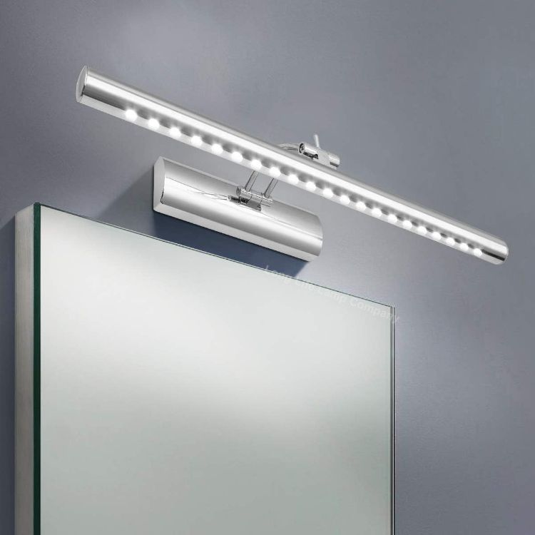 Picture of Long Life Lamp Company 5w LED Mirror Light Cool White 6500k Wall Mount Picture Light Chrome Adjustable ML11 