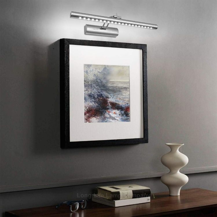 Picture of Long Life Lamp Company 5w LED Mirror Light Cool White 6500k Wall Mount Picture Light Chrome Adjustable ML11 