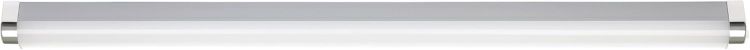 Picture of Eglo LED Bathroom wall Light Tragacete 1, Vanity Mirror lamp with Switch | over cabinet lighting made of plastic and metal in silver, white and chrome, neutral white, IP44, 18 inches