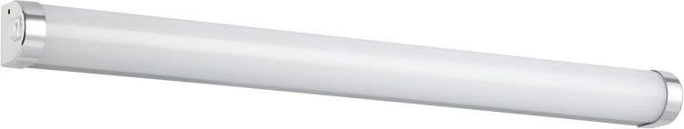 Picture of Eglo LED Bathroom wall Light Tragacete 1, Vanity Mirror lamp with Switch | over cabinet lighting made of plastic and metal in silver, white and chrome, neutral white, IP44, 18 inches