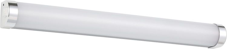 Picture of Eglo LED Bathroom wall Light Tragacete 1, Vanity Mirror lamp with Switch | over cabinet lighting made of plastic and metal in silver, white and chrome, neutral white, IP44, 18 inches