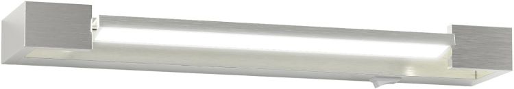 Picture of Bathroom Lights Over Mirror Brushed Nickel 42CM 18W Adjustable Modern Vanity Light Bar with Switch, Natural White 5000K Bath Light Fixtures for Makeup Bathroom Cabinet - ETL Certified