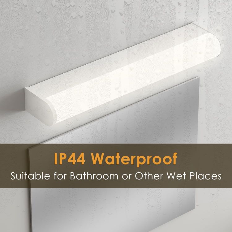 Picture of IMVSINCERE Shaver Light LED Wall Mounted Luminaire Wall Makeup for Bathroom Waterproof IP44 41CM 6W 4500K Natural White Mirror Front 600LM Bathroom with Shaver Socket and Switch 