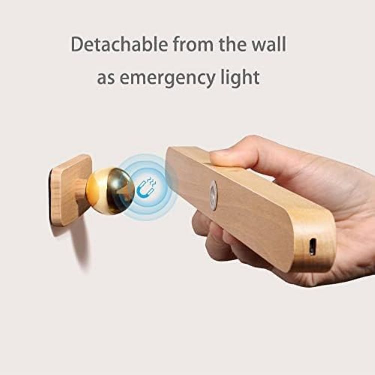 Picture of Wood Vanity Light Bar with Magnetic Mount for Mirrors,Bathroom (2-Pack) 