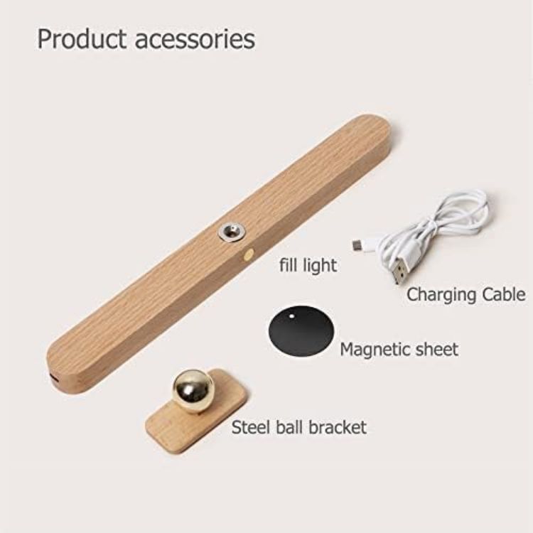 Picture of Wood Vanity Light Bar with Magnetic Mount for Mirrors,Bathroom (2-Pack) 