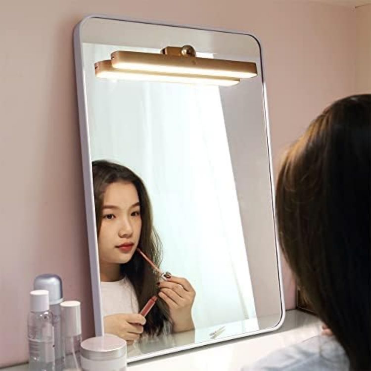 Picture of Wood Vanity Light Bar with Magnetic Mount for Mirrors,Bathroom (2-Pack) 