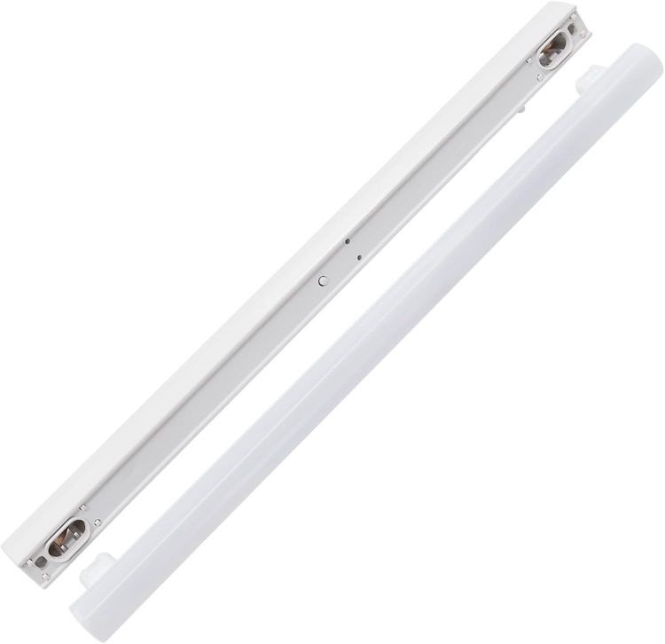 Picture of LED Bathroom Wall Lamp Above Mirror Light 8W, White Under Kitchen Cabinet Lights 513MM, with Replaceable S14S 700Lm LED Tube Light Bulb, Make-up Mirror Light Neutral White Lighting 4000K Not Dimmable