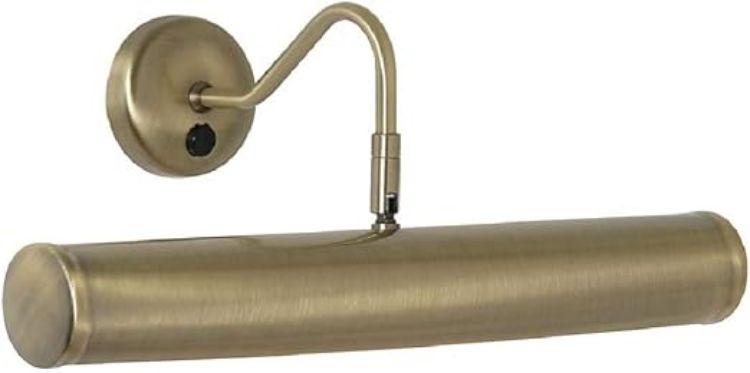 Picture of Britalia Antique Chrome Vintage Retro Picture & Mirror Light | Adjustable Head | 390mm Width | Rocker Switch Operation | 2 x SES E14 Lamps Required (Not Included)
