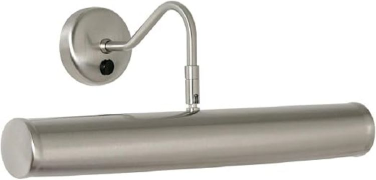 Picture of Britalia Antique Chrome Vintage Retro Picture & Mirror Light | Adjustable Head | 390mm Width | Rocker Switch Operation | 2 x SES E14 Lamps Required (Not Included)