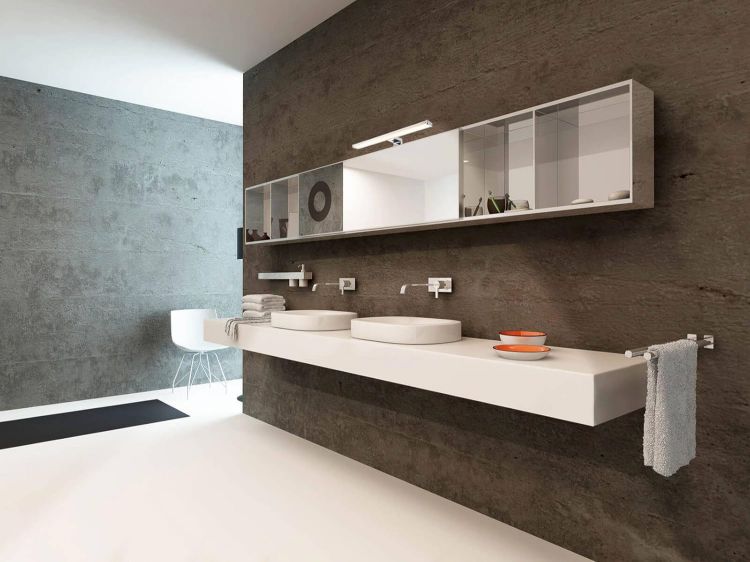 Picture of SEBSON LED Bathroom Mirror Light 30cm 5W 400lm Neutral White 4000K | Mirror Lighting Cabinet Mounted + Clip On, Bathroom Lamp IP44 - 300x95x41mm