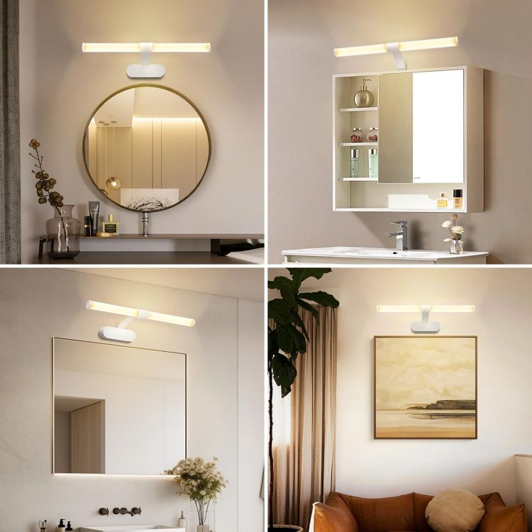 Picture of Aigostar 8W Bathroom Vanity Lighting Fixtures 950LM 60CM 4000K | IP44 Waterproof Bathroom Mirror Wall Light, Cabinet Picture Wall Light for Bedroom, LED Makeup Shaver Lamp
