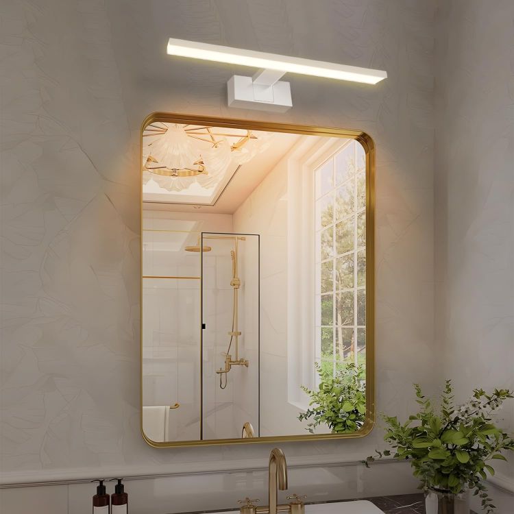 Picture of Aigostar 8W Bathroom Mirror Wall Light 40CM 4000K IP44 Waterproof | Bathroom Vanity Lighting Fixtures 560LM, Cabinet Picture Wall Light for Bedroom, LED Makeup Shaver Lamp, White