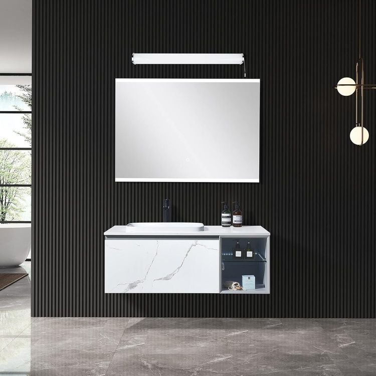 Picture of 15W LED Bathroom Wall Light Above Mirror, Vanity Cabinet Wall Lamp with Pull Cord Switch, Waterproof IP44 Length 60CM Lighting Range 1300LM Warm White 3000K