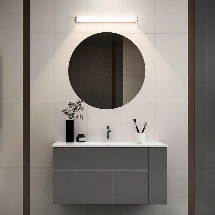 Picture of 15W LED Bathroom Wall Light Above Mirror, Vanity Cabinet Wall Lamp with Pull Cord Switch, Waterproof IP44 Length 60CM Lighting Range 1300LM Warm White 3000K