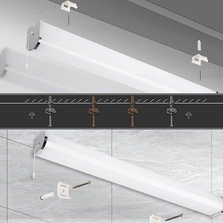 Picture of 15W LED Bathroom Wall Light Above Mirror, Vanity Cabinet Wall Lamp with Pull Cord Switch, Waterproof IP44 Length 60CM Lighting Range 1300LM Warm White 3000K